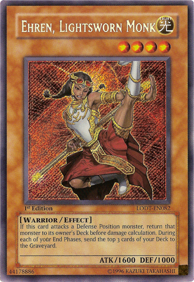 Ehren, Lightsworn Monk [LODT-EN082] Secret Rare | Galactic Gamez