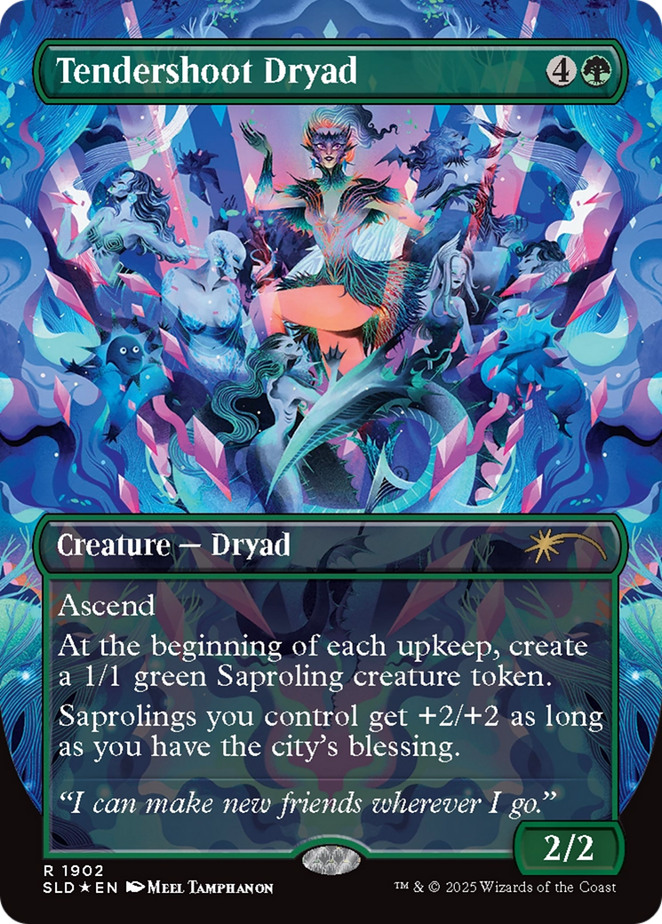 Tendershoot Dryad (Double Rainbow Foil) [Secret Lair Drop Series] | Galactic Gamez