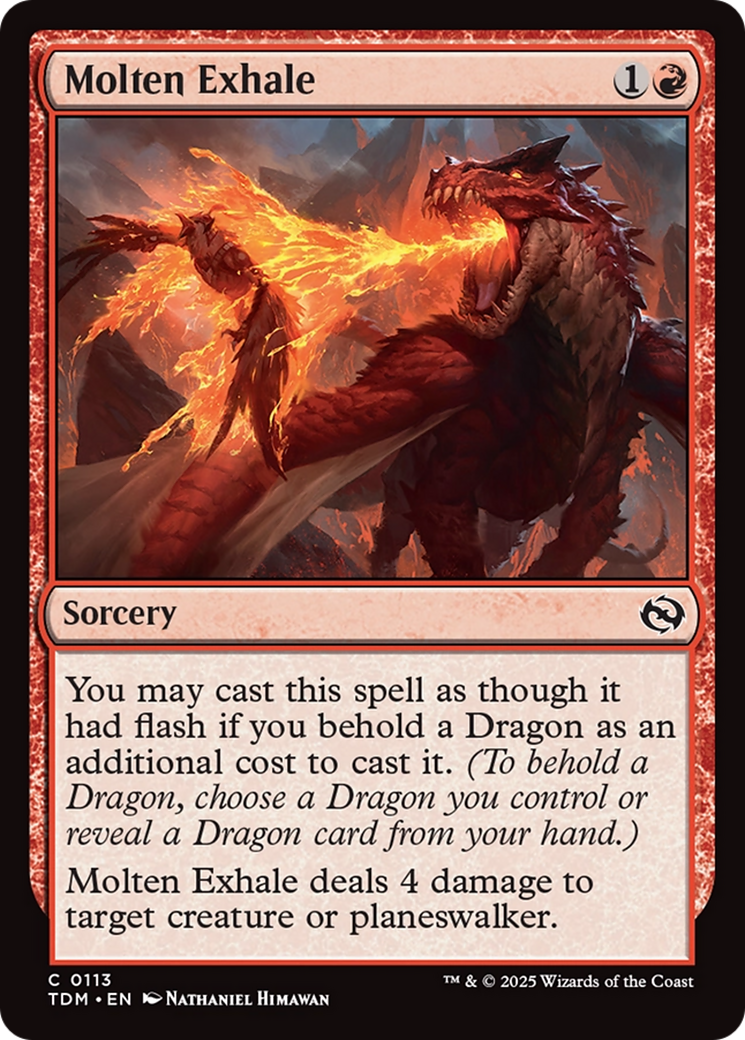 Molten Exhale [Tarkir: Dragonstorm] | Galactic Gamez