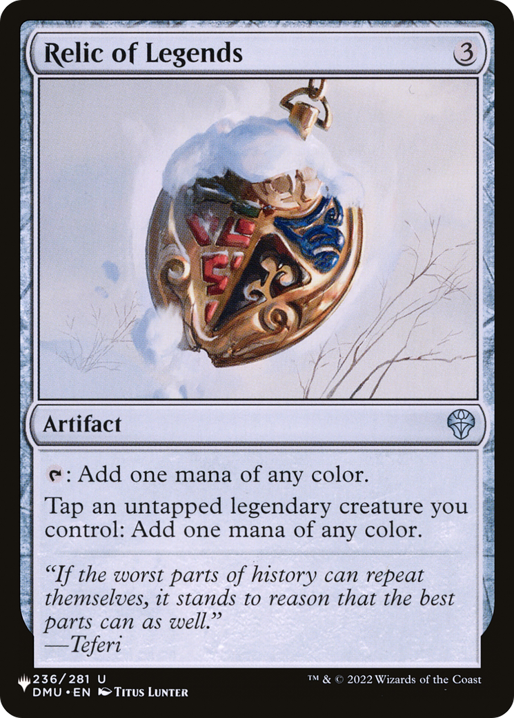 Relic of Legends [The List] | Galactic Gamez