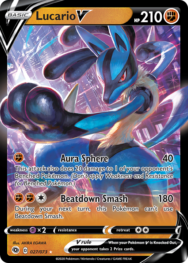 Lucario V (027/073) [Sword & Shield: Champion's Path] | Galactic Gamez