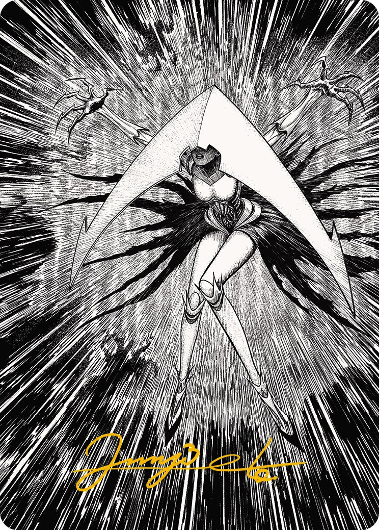 Elesh Norn, Mother of Machines 2 Art Card (Gold-Stamped Signature) [Phyrexia: All Will Be One Art Series] | Galactic Gamez