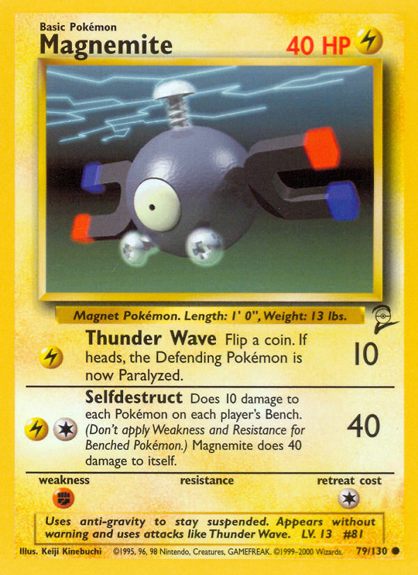 Magnemite (79/130) [Base Set 2] | Galactic Gamez