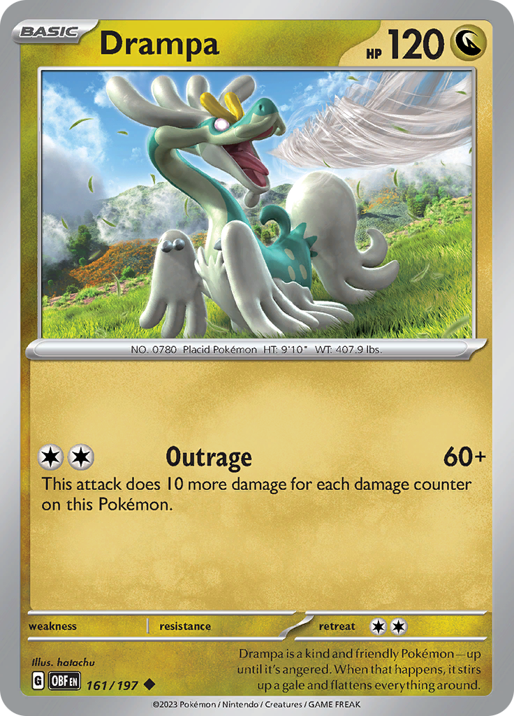 Drampa (161/197) [Scarlet & Violet: Obsidian Flames] | Galactic Gamez