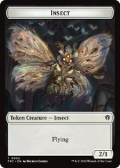 Insect // Rogue Double-Sided Token [Reality Fracture Commander Tokens] | Galactic Gamez
