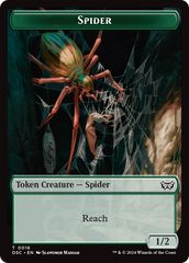 Insect (0012) // Spider Double-Sided Token [Duskmourn: House of Horror Commander Tokens] | Galactic Gamez