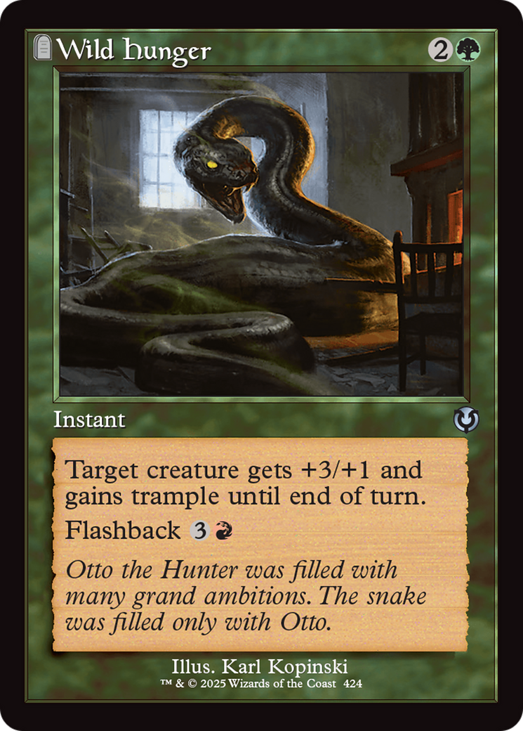 Wild Hunger (Retro Frame) [Innistrad Remastered] | Galactic Gamez