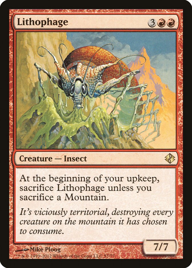 Lithophage [Duel Decks: Venser vs. Koth] | Galactic Gamez
