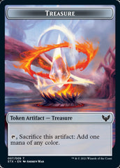 Fractal // Treasure Double-Sided Token [Strixhaven: School of Mages Tokens] | Galactic Gamez