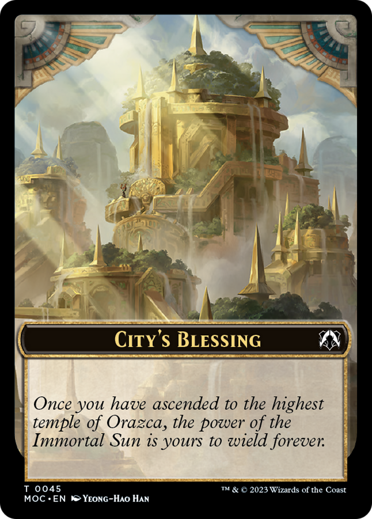 Elephant // City's Blessing Double-Sided Token [March of the Machine Commander Tokens] | Galactic Gamez