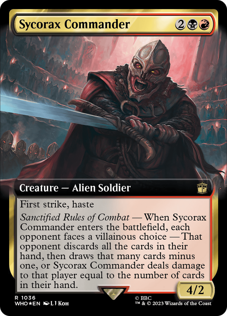 Sycorax Commander (Extended Art) (Surge Foil) [Doctor Who] | Galactic Gamez