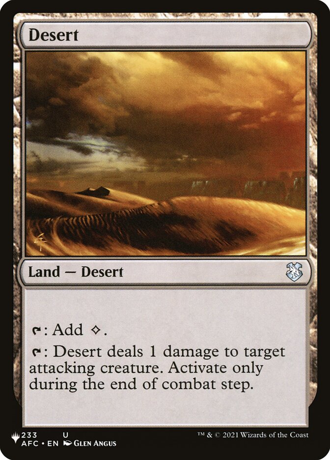 Desert [The List] | Galactic Gamez