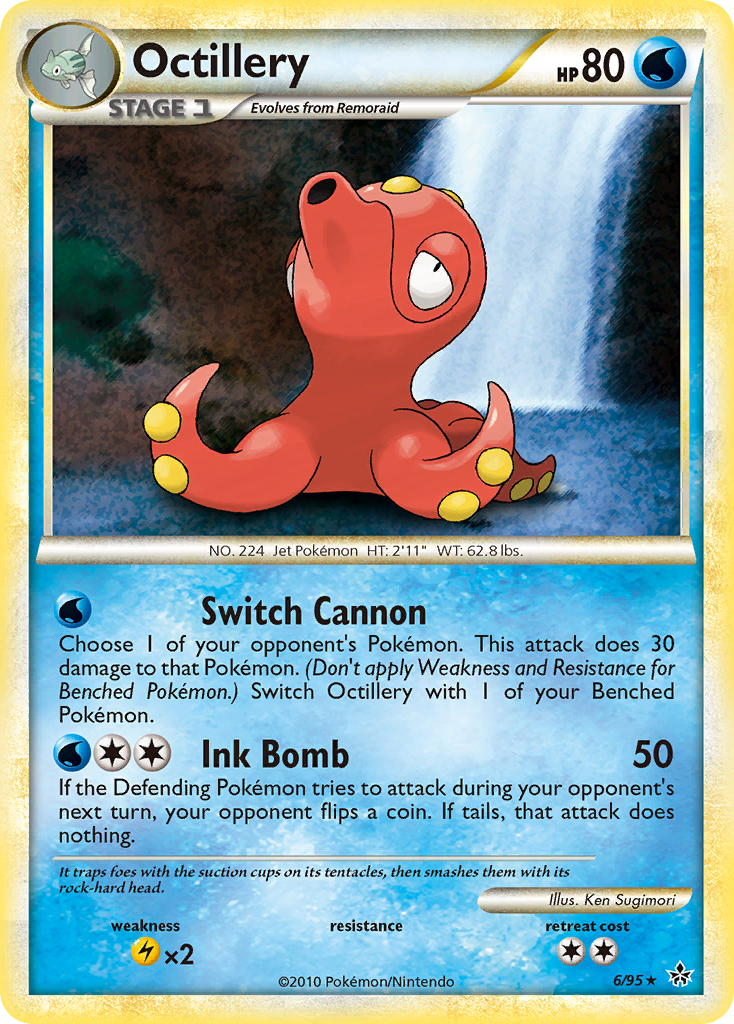 Octillery (6/95) [HeartGold & SoulSilver: Unleashed] | Galactic Gamez