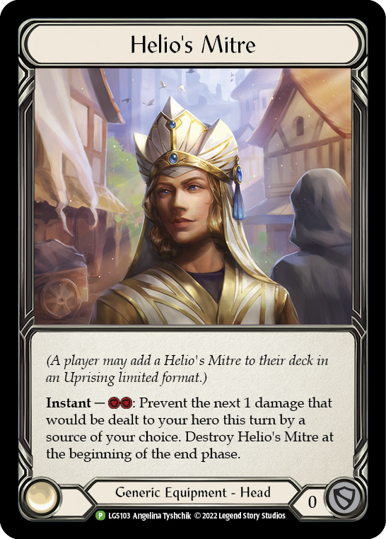 Helio's Mitre [LGS103] (Promo)  Rainbow Foil | Galactic Gamez