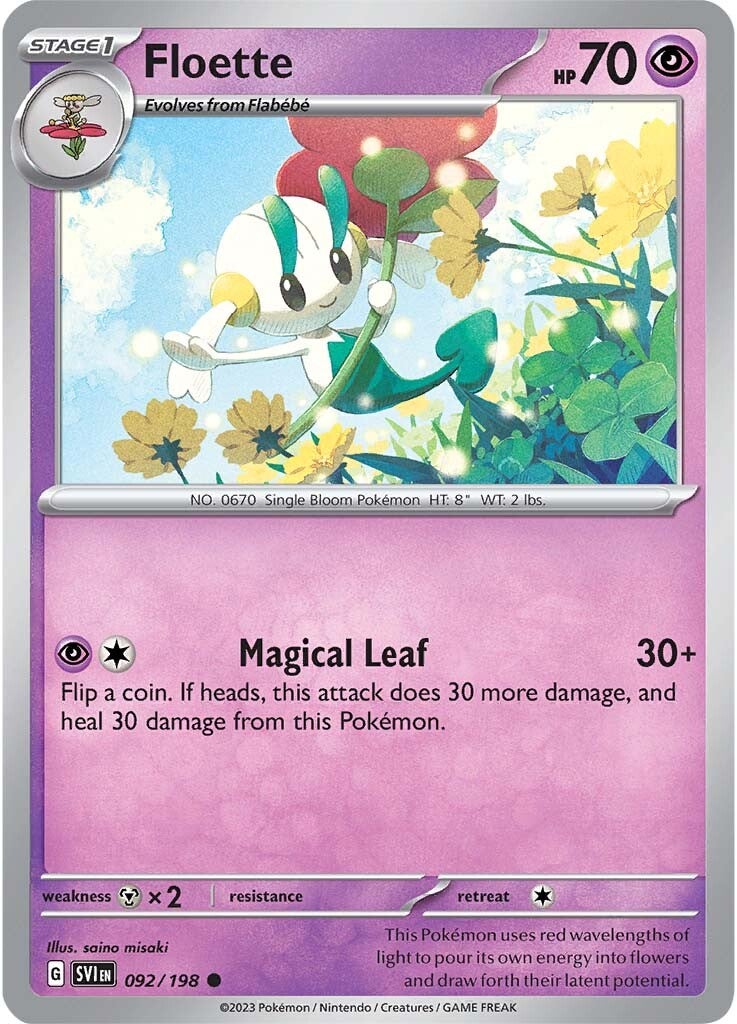 Floette (092/198) [Scarlet & Violet: Base Set] | Galactic Gamez