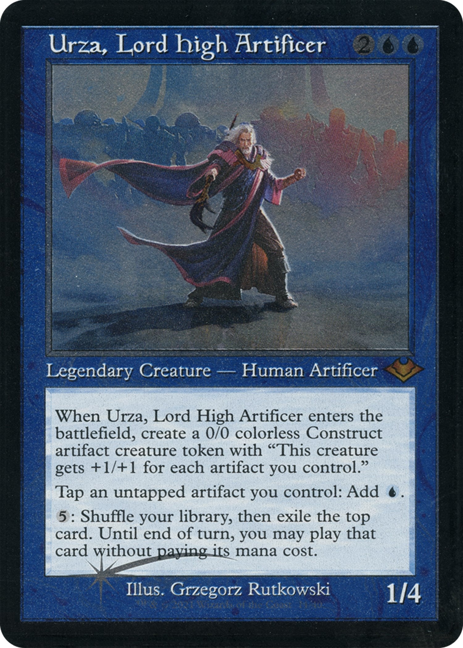 Urza, Lord High Artificer (Retro Foil Etched) [Modern Horizons] | Galactic Gamez