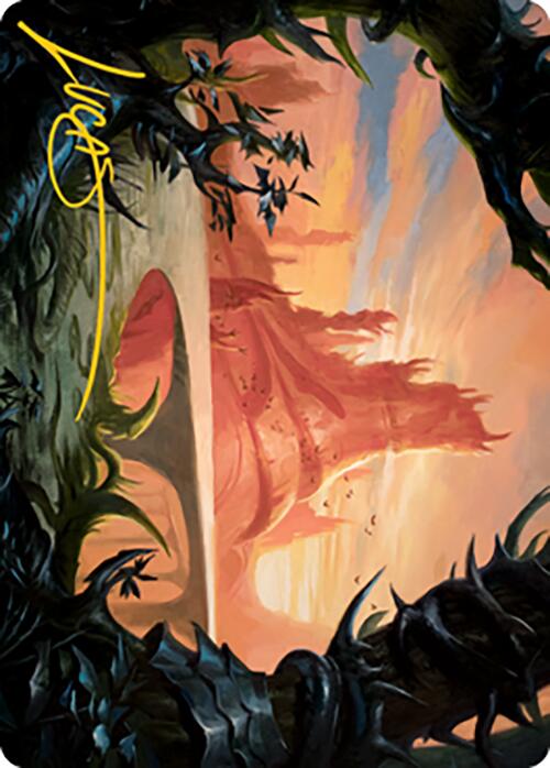 Slagwoods Bridge Art Card (Gold-Stamped Signature) [Modern Horizons 2 Art Series] | Galactic Gamez