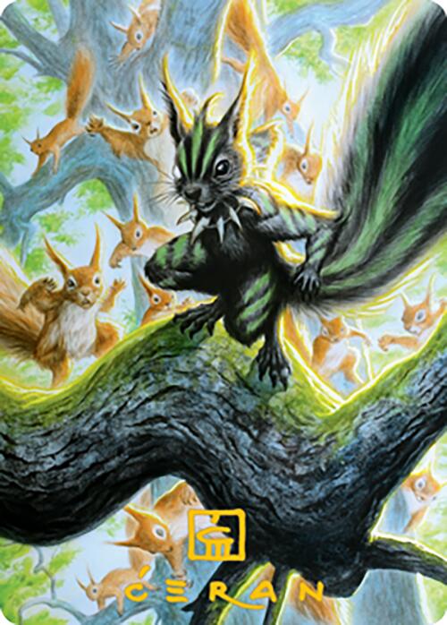 Chatterfang, Squirrel General Art Card (67) (Gold-Stamped Signature) [Modern Horizons 2 Art Series] | Galactic Gamez