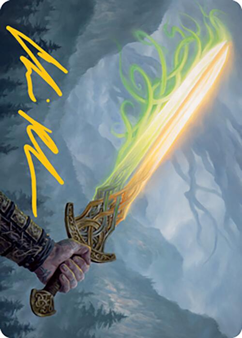 Sword of Hearth and Home Art Card (Gold-Stamped Signature) [Modern Horizons 2 Art Series] | Galactic Gamez