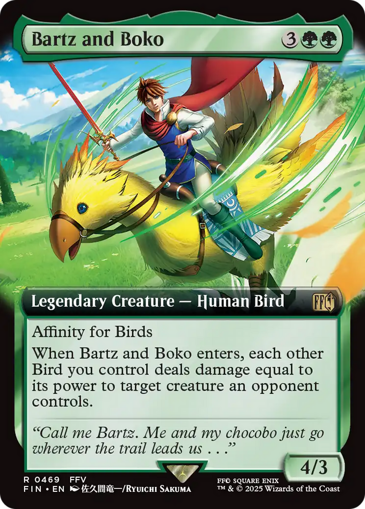 Bartz and Boko (Extended Art) [FINAL FANTASY] | Galactic Gamez