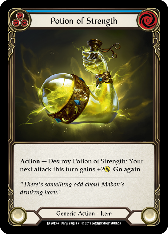 Potion of Strength [FAB013-P] (Promo)  1st Edition Cold Foil | Galactic Gamez