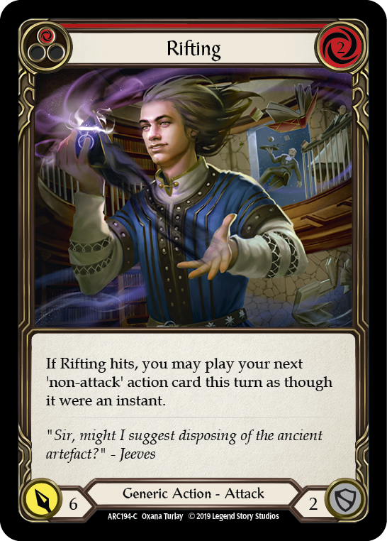 Rifting (Red) [ARC194-C] (Arcane Rising)  1st Edition Rainbow Foil | Galactic Gamez