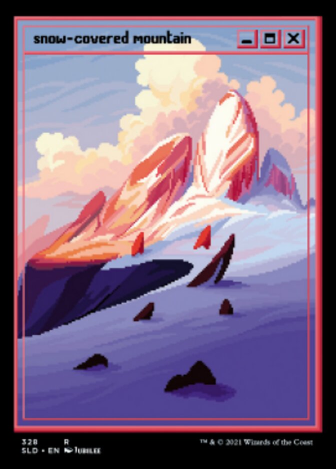 Snow-Covered Mountain (Foil Etched) [Secret Lair Drop Series] | Galactic Gamez