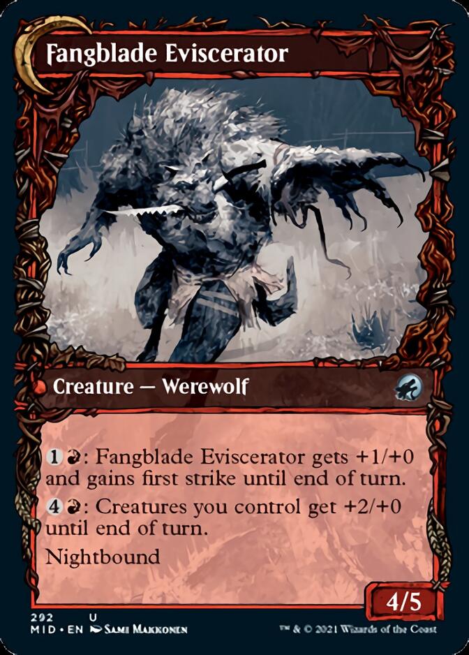 Fangblade Brigand // Fangblade Eviscerator (Showcase Equinox) [Innistrad: Midnight Hunt] | Galactic Gamez
