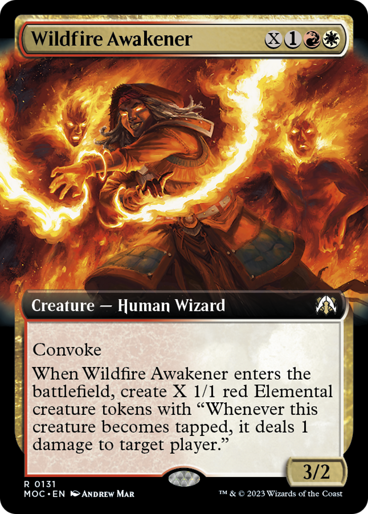 Wildfire Awakener (Extended Art) [March of the Machine Commander] | Galactic Gamez