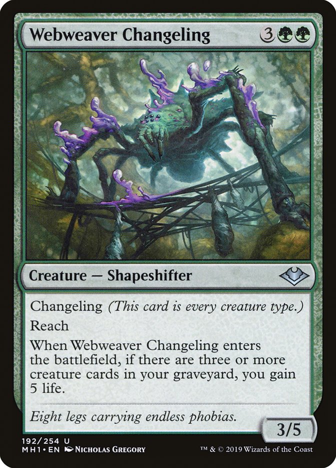 Webweaver Changeling [Modern Horizons] | Galactic Gamez