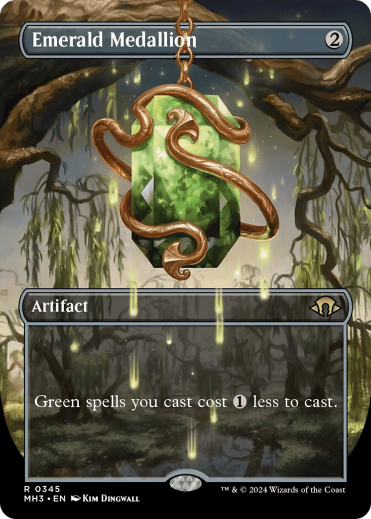 Emerald Medallion (Borderless) [Modern Horizons 3] | Galactic Gamez