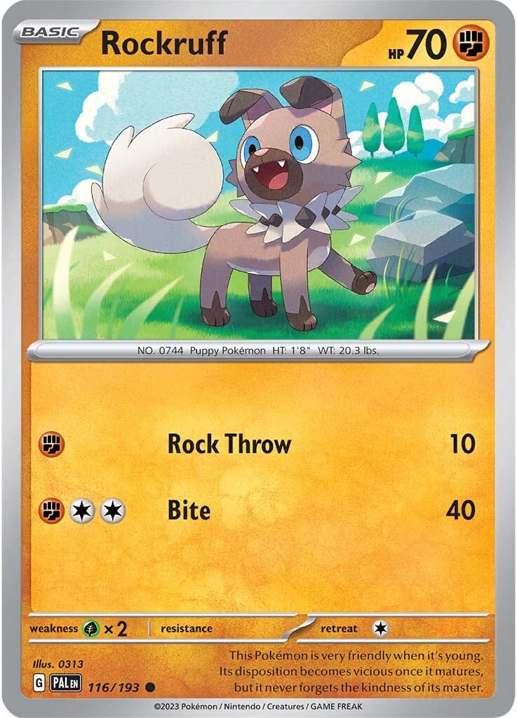 Rockruff (116/193) [Scarlet & Violet: Paldea Evolved] | Galactic Gamez