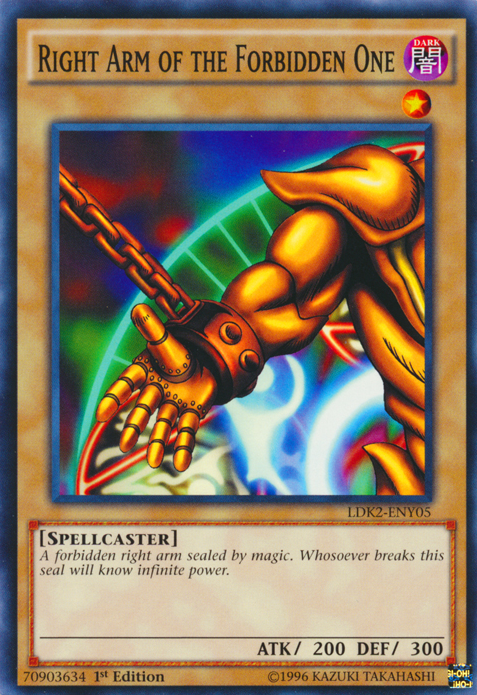 Right Arm of the Forbidden One [LDK2-ENY05] Common | Galactic Gamez