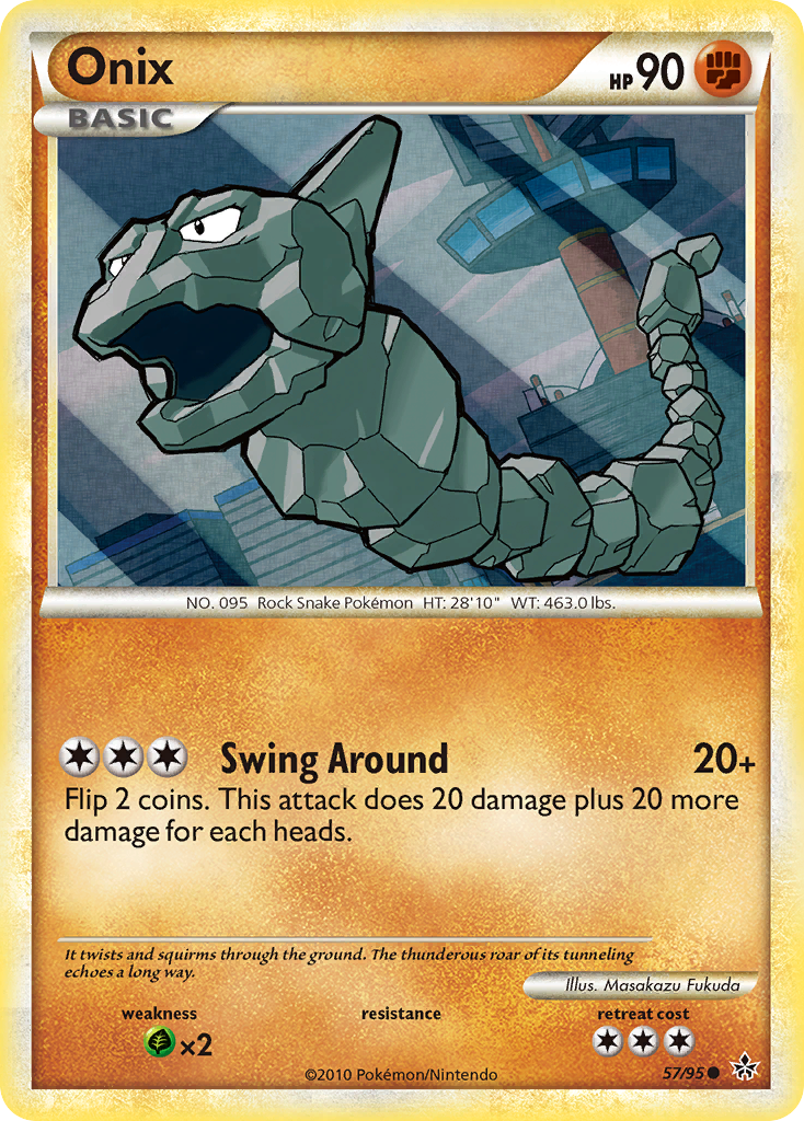 Onix (57/95) [HeartGold & SoulSilver: Unleashed] | Galactic Gamez