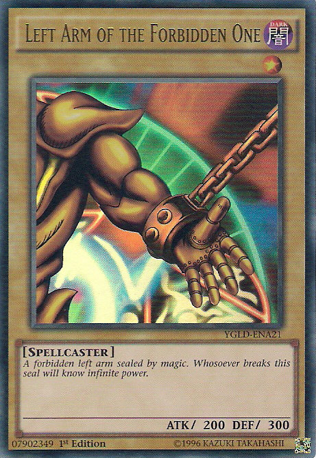 Left Arm of the Forbidden One [YGLD-ENA21] Ultra Rare | Galactic Gamez