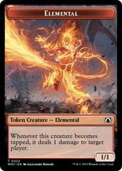 Elemental (22) // Elemental (9) Double-Sided Token [March of the Machine Commander Tokens] | Galactic Gamez