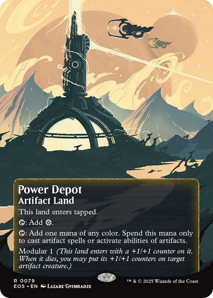 Power Depot (0079) (Borderless) [Edge of Eternities: Stellar Sights] | Galactic Gamez