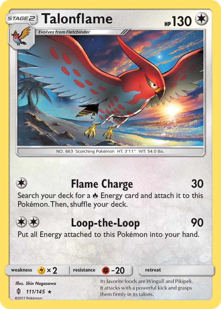 Talonflame (111/145) [Sun & Moon: Guardians Rising] | Galactic Gamez