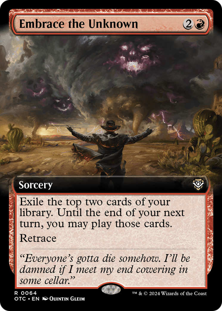Embrace the Unknown (Extended Art) [Outlaws of Thunder Junction Commander] | Galactic Gamez