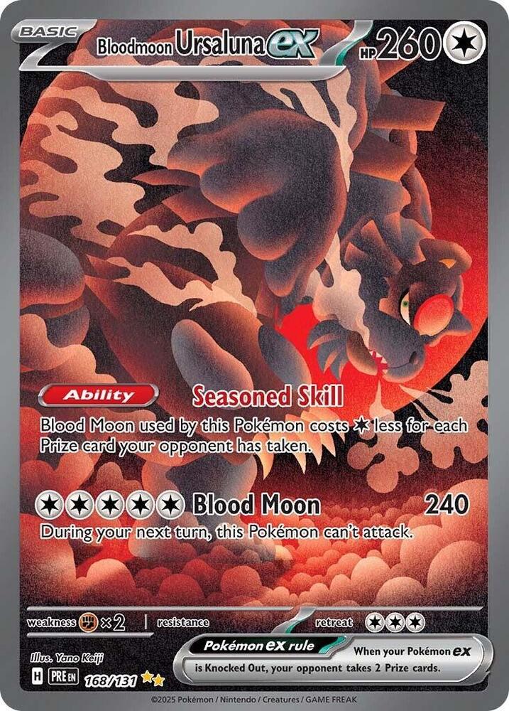 Bloodmoon Ursaluna ex (168/131) [Scarlet & Violet: Prismatic Evolutions] | Galactic Gamez