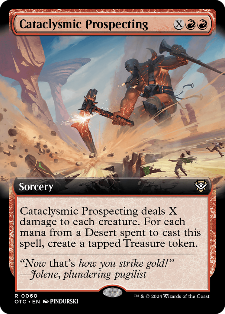 Cataclysmic Prospecting (Extended Art) [Outlaws of Thunder Junction Commander] | Galactic Gamez