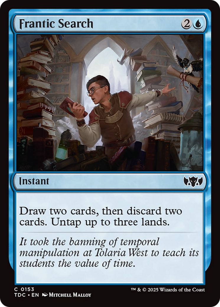 Frantic Search [Tarkir: Dragonstorm Commander] | Galactic Gamez