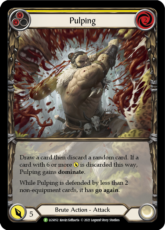 Pulping (Yellow) [LGS052] (Promo)  Rainbow Foil | Galactic Gamez