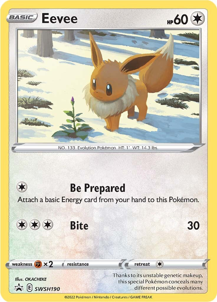 Eevee (SWSH190) [Sword & Shield: Black Star Promos] | Galactic Gamez