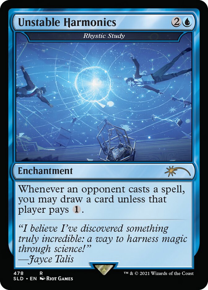 Rhystic Study - Unstable Harmonics [Secret Lair Drop Series] | Galactic Gamez