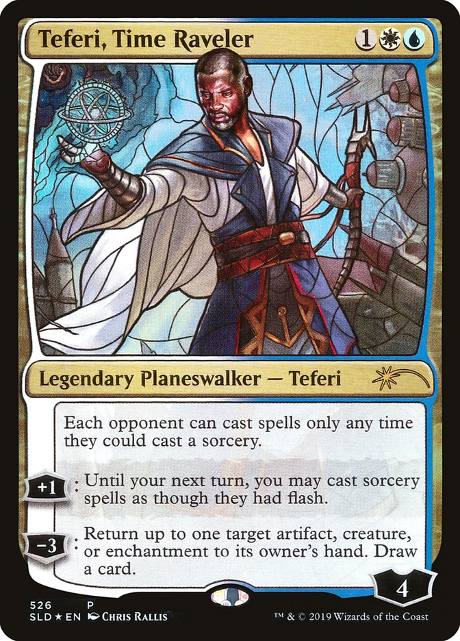 Teferi, Time Raveler (Stained Glass) [Secret Lair Drop Promos] | Galactic Gamez