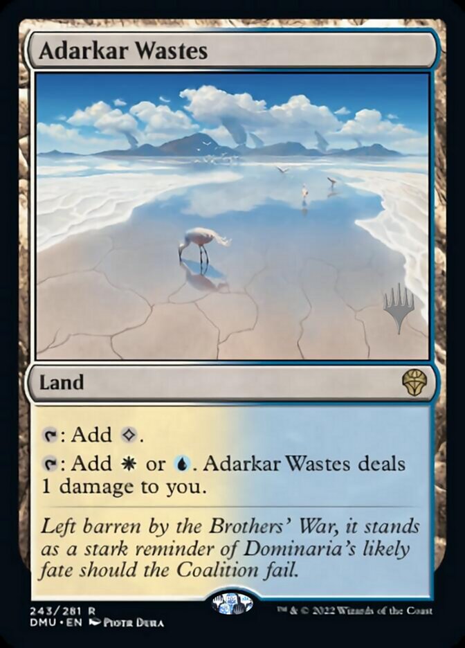 Adarkar Wastes (Promo Pack) [Dominaria United Promos] | Galactic Gamez