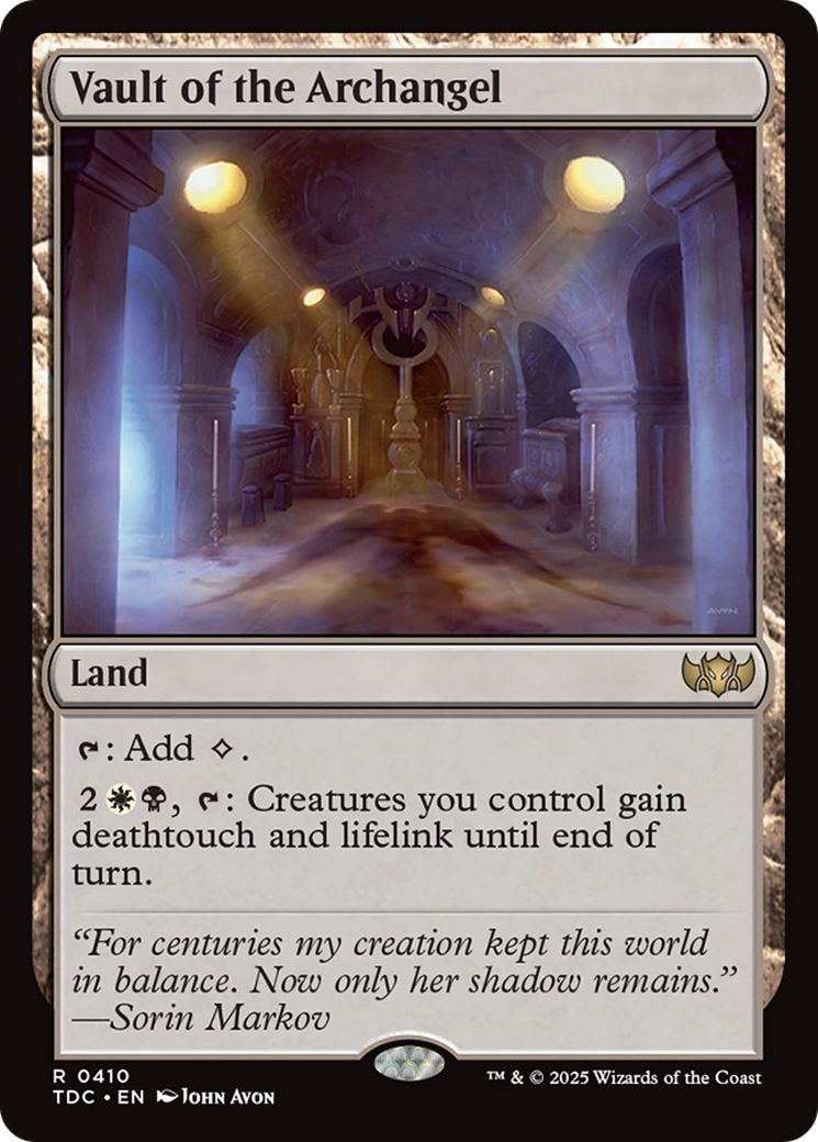 Vault of the Archangel [Tarkir: Dragonstorm Commander] | Galactic Gamez