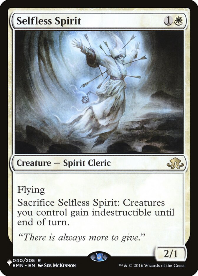 Selfless Spirit [The List] | Galactic Gamez