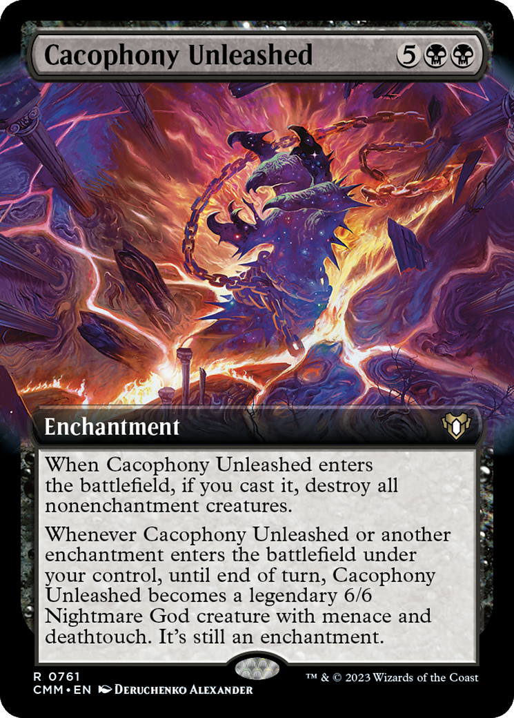 Cacophony Unleashed (Extended Art) [Commander Masters] | Galactic Gamez